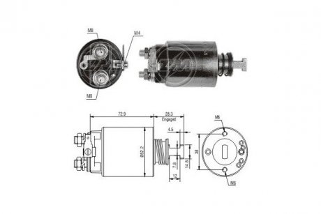 Реле стартера. ERA ZM688