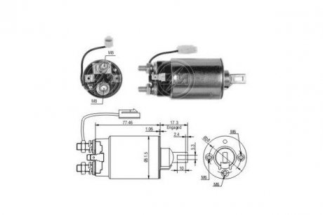 Реле стартера. ERA ZM693