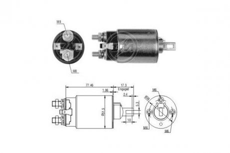 Реле стартера. ERA ZM694