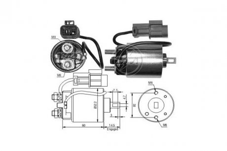 Реле стартера. ERA ZM713