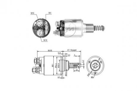 Реле стартера. ERA ZM732