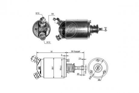 Реле стартера. ERA ZM733