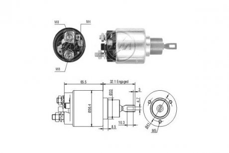 Реле стартера. ERA ZM778