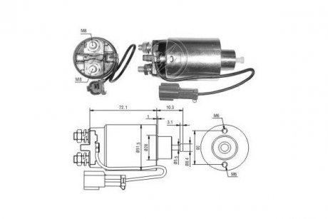 Реле стартера. ERA ZM792