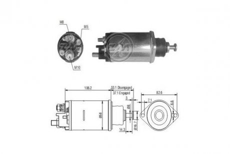 Втягуюче реле стартера ERA ZM816