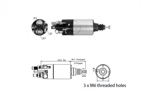 Реле стартера. ERA ZM842