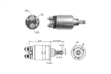 Реле стартера. ERA ZM8640