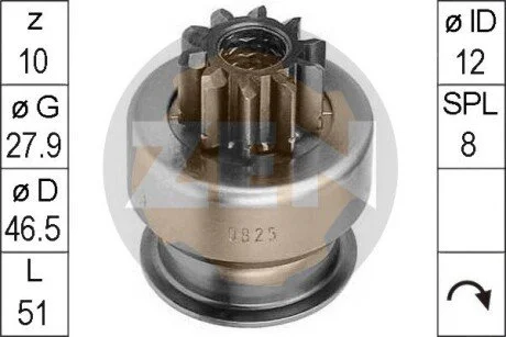 Бендікс стартера ERA ZN0825