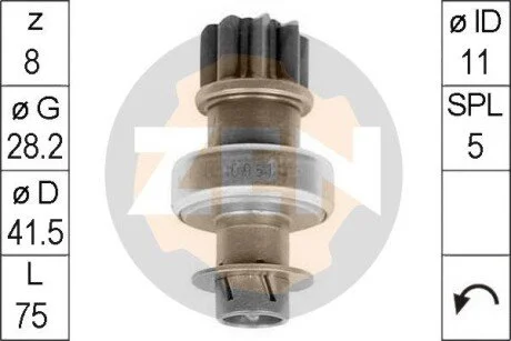 Бендікс стартера ERA ZN0951