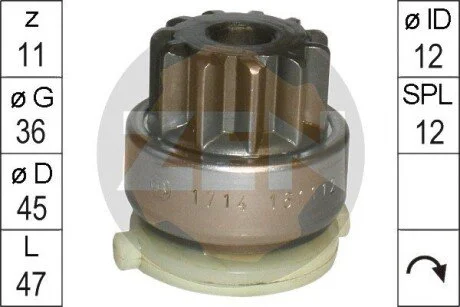 Бендікс стартера ERA ZN1714