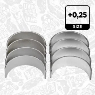 Вкладыши шатунные BMW 5 (E60/F10/G30/F90)/7 (G11/G12)/X5 (F15/F85/G05/F95) 05- B47/N47 (+0.25) ET ENGINETEAM LP003925 (фото 1)