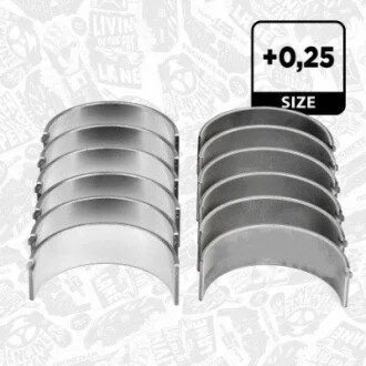 Фото 1 - вкладыши коленвала ET ENGINETEAM LP004025 Вкладыши коленвала ET ENGINETEAM LP004025 (фото 1)