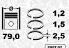 Кільця поршневі Opel Vectra 1.6i 95-02 (79.00mm/STD) (1.2-1.5-2.5) ET ENGINETEAM R1003400VR1 (фото 4)