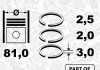 Кільця поршневі VW LT/T4 2.5TDI (81.01mm/STD) (2.5-2-3) ET ENGINETEAM R1009700VR1 (фото 4)