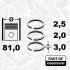 Кільця поршневі VW LT/T4 2.5TDI (81.01mm/STD) (2.5-2-3) ET ENGINETEAM R1009700VR1 (фото 4)