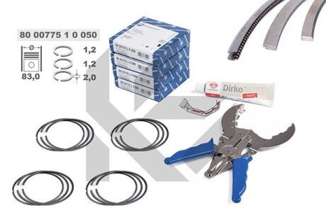 INNE- PISTON RING KIT SZT ET ENGINETEAM R1010450KS (фото 1)