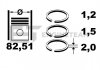 Кільця поршневі VW Passat/Golf 2.0FSI 04-14 (82.51mm/STD) (1.2-1.5-2) ET ENGINETEAM R1012200 (фото 2)