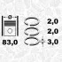 INNE- PISTON RING KIT SZT ET ENGINETEAM R1012500 (фото 2)