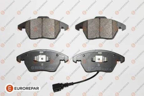 Колодки гальмівні (передні) VW Caddy 03-15 (з датчиком) Eurorepar 1617259080