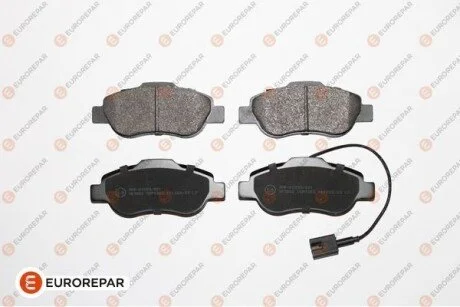 Колодки гальмівні (передні) Fiat Panda 03-/500/500C 07-/Ford Ka II 08-16 (+датчик) Eurorepar 1617262280
