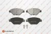 Колодки гальмівні (передні) Renault Megane II 1.4 02- (Bosch) Eurorepar 1617269980 (фото 1)