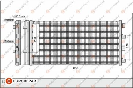 8418991000 РАД?АТОР КОНДИЦ?ОНЕРА Eurorepar 1618100180