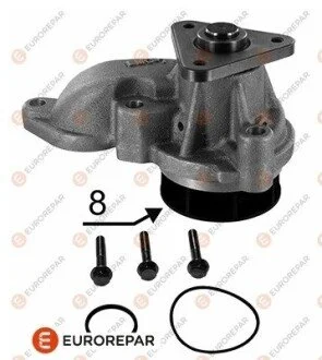 Помпа воды Hyundai i20 1.1-1.4CRDi/i30 1.6CRDi/Tucson/ix35/i40/Kia Sportage/Ceed 1.7CRDi 10- Eurorepar 1635181480