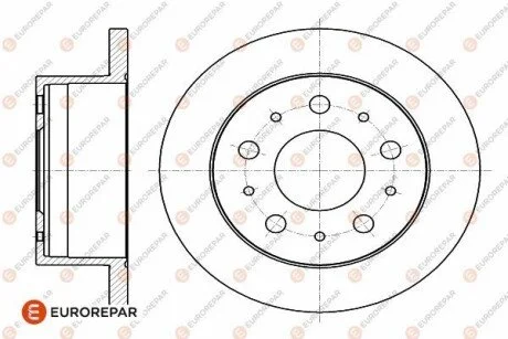 Диск гальмівний задній Jamper3-Boxer3 DIAM 280 EP 16 PSA Eurorepar 1642766780
