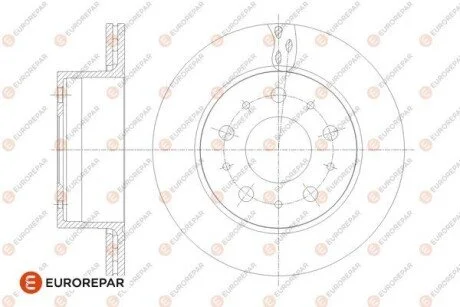 Диск гальмівний задній Jamper3-Boxer3 DIAM 300 EP 22 05,12,2013- Eurorepar 1676014480