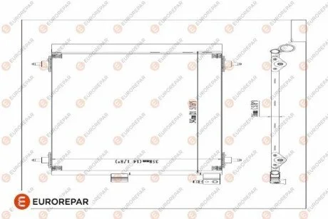 Радіатор кондиціонера Eurorepar E163277