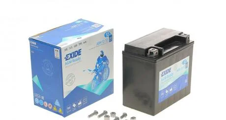 Акумулятор залитий та заряджений AGM 12Ah 200A EXIDE AGM12-12