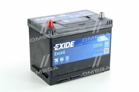 АКБ 6СТ-70 L+ (пт540) (необслуж) Asia EXCELL EXIDE EB705