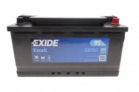 Стартерная аккумуляторная батарея, Стартерная аккумуляторная батарея EXIDE EB950