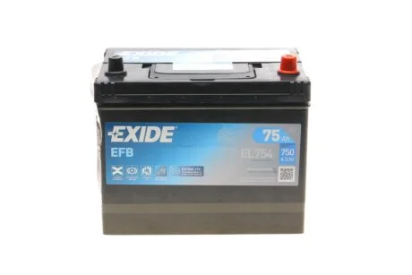 Аккумуляторная батарея 85Ah/760A (315x175x175/+R) EXIDE EL754
