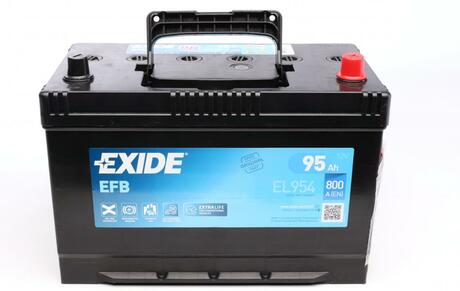 Акумулятор 95Ah-12v EFB (306х173х222),R,EN800 Азія EXIDE EL954 (фото 1)