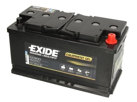 Аккумулятор 80Аh(900wh)-12v EQUIPMENT GEL (353х175х190),R,EN540 гелевый EXIDE ES900 (фото 1)