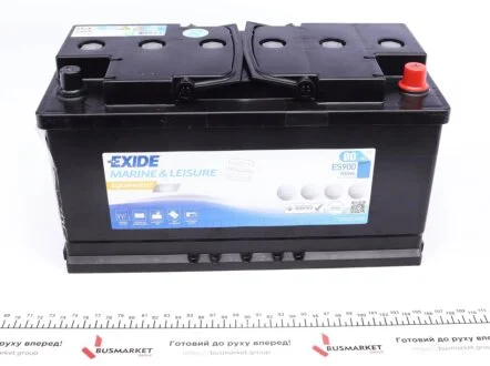 Аккумулятор 80Аh(900wh)-12v EQUIPMENT GEL (353х175х190),R,EN540 гелевый EXIDE ES900