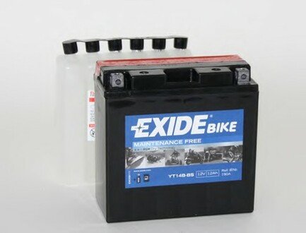 Акумулятор EXIDE YT14B-BS (фото 1)