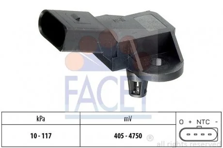 Датчик абсолютного давления (MAP) FACET 10.3090