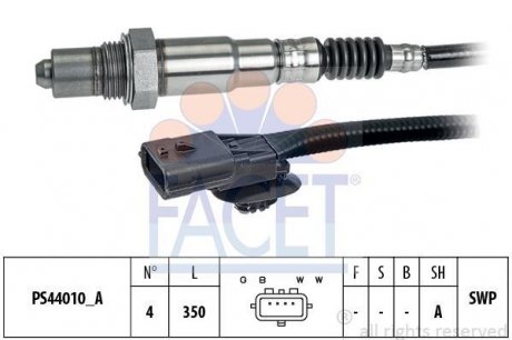 Лямбда зонд Dacia Dokker/Duster/Renault Kangoo/Megane 1.2-2.0TCe 10- FACET 108310 (фото 1)