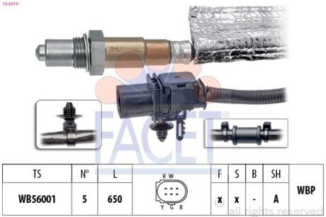 SONDA LAMBDA FACET 108419