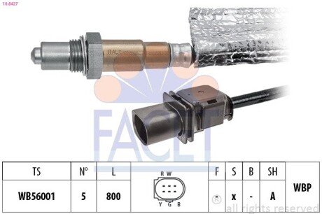 SONDA LAMBDA FACET 108427