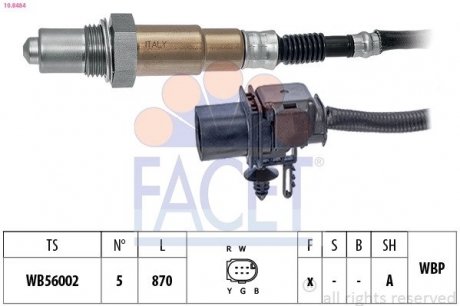 SONDA LAMBDA FACET 108484 (фото 1)