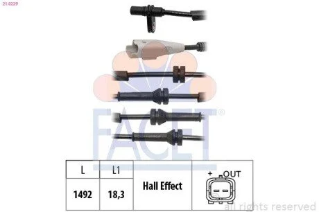 CZUJNIK ABS FACET 210229