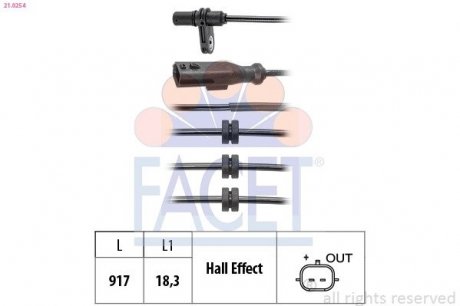 CZUJNIK ABS FACET 210254