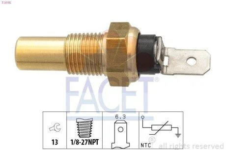 Датчик температуры FACET 7.3115