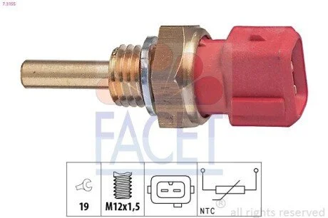 Датчик температуры FACET 7.3155