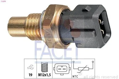 Датчик температуры Chevrolet Tacuma 1.6 (05-) FACET 7.3270