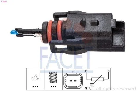 CZUJNIK TEMPERATURY PALIWA FACET 73392