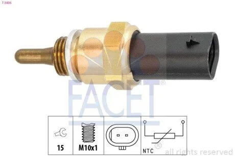CZUJNIK TEMPERATURY FACET 73406